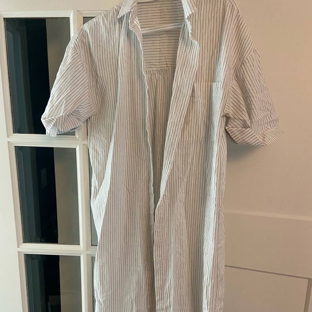 Oak and front button up dress